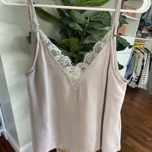 Lace Trim Satin Camisole